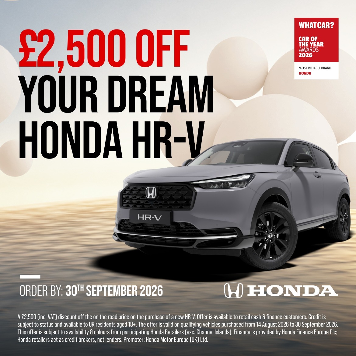 Honda HR-V Sale Event