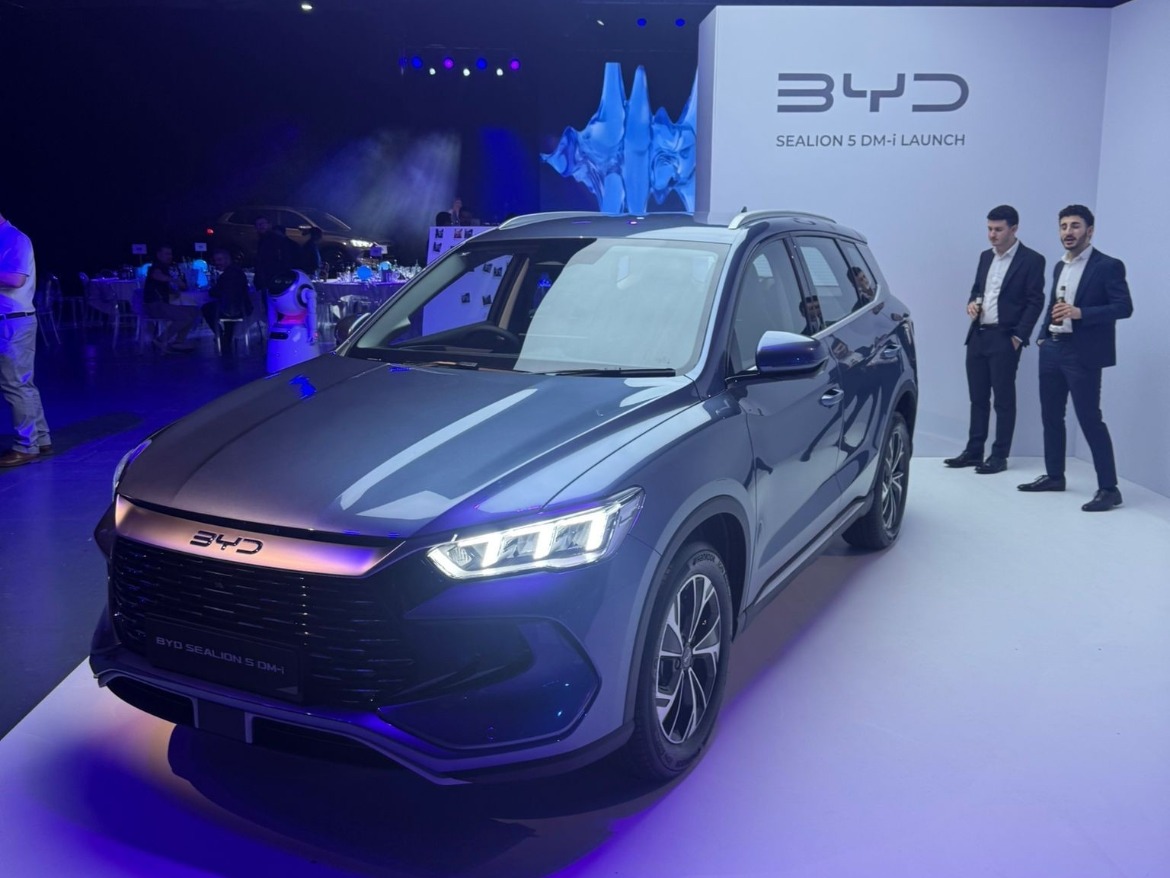 Sealion 5 DM-i at the BYD Uk Retailer Awards